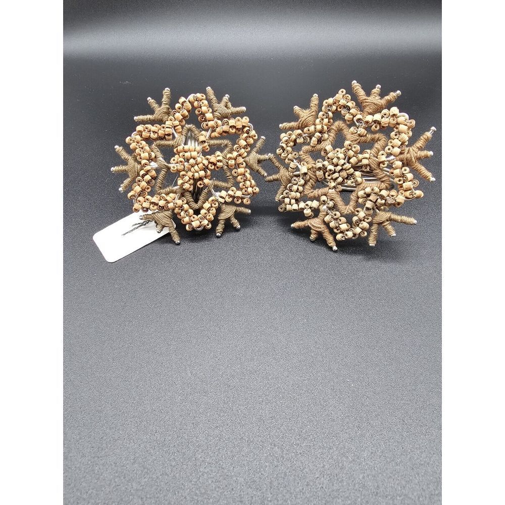 Pair Of Pier One Napkin Rings‎ Boho Style
